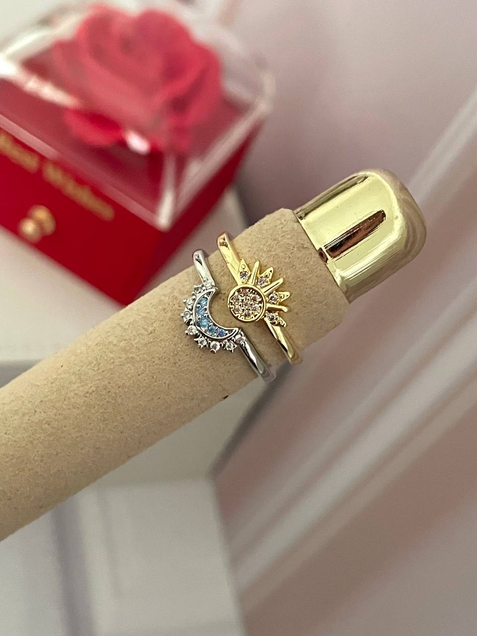 Anillos Sol y Luna (Caja de anillos GRATIS)